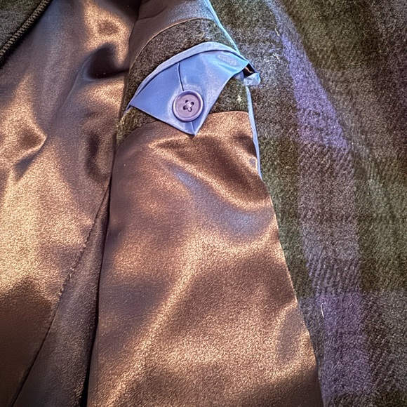 J. Crew Black Watch Plaid Coat 2P - Picture 6 of 7